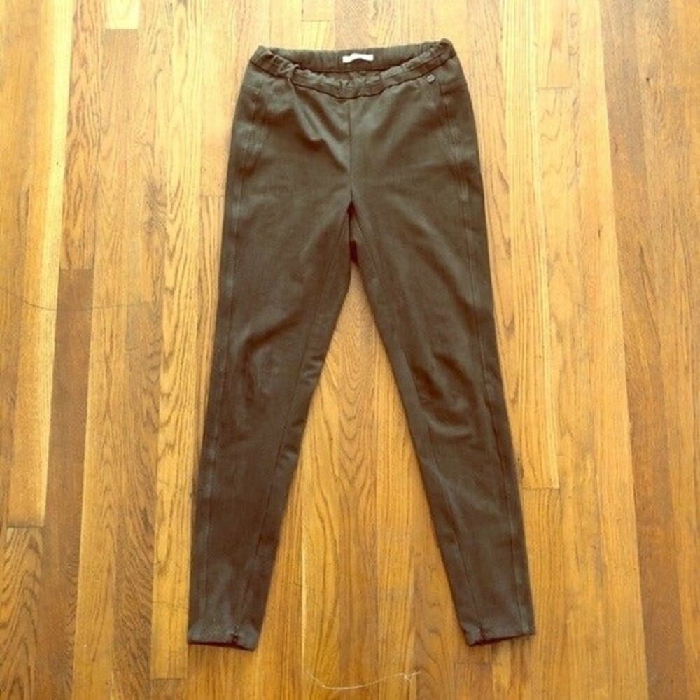 Vintage Brown faux leather pant Esprit